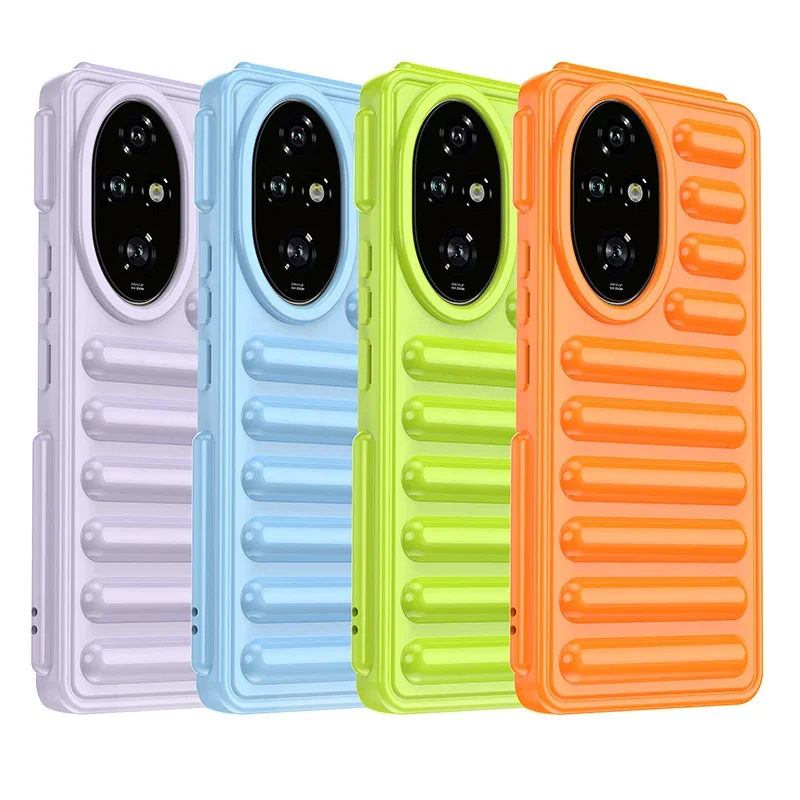 Vibrant Candy Color Capsule Soft Shell Seismic Protective Case