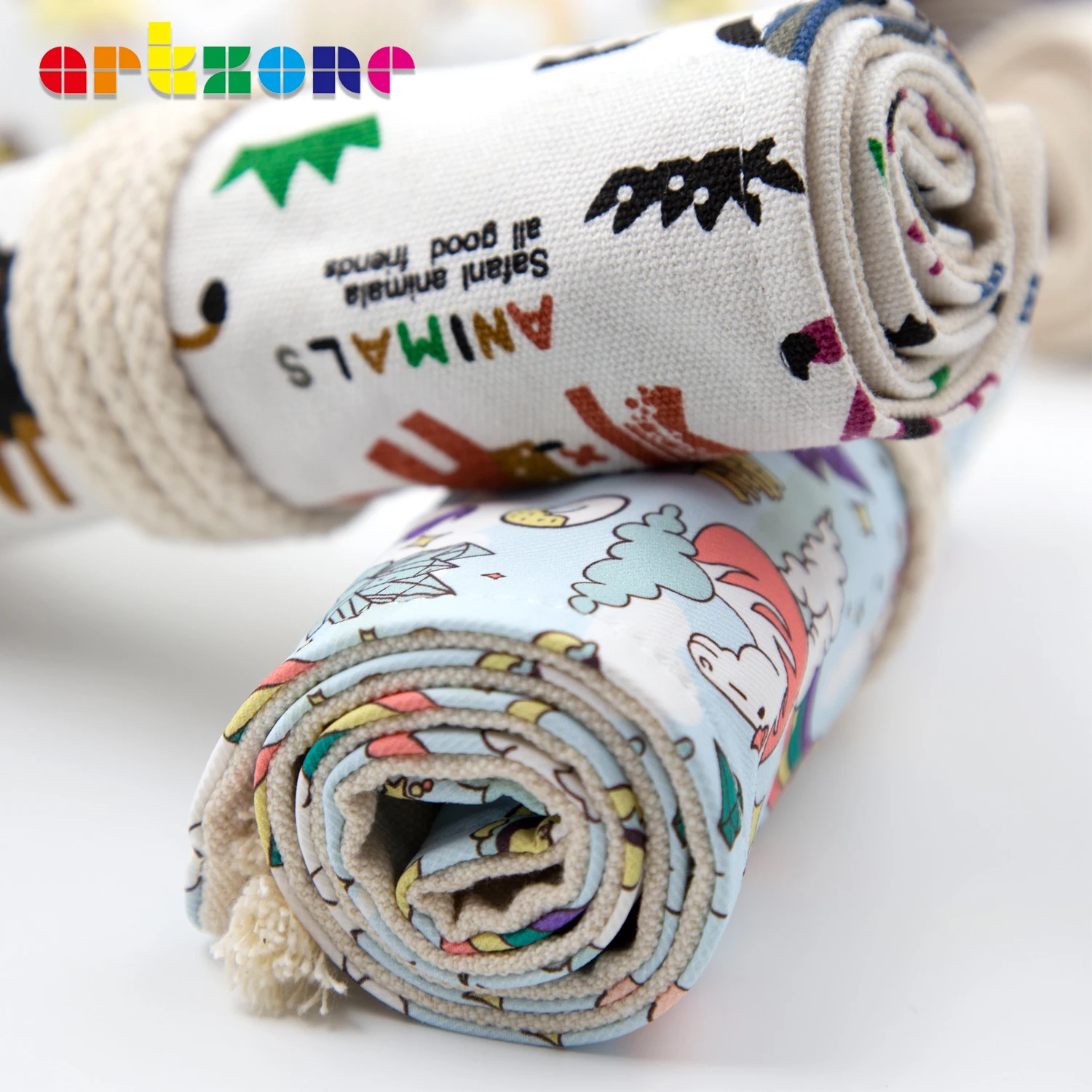 Astuccio Rotolo, Astuccio Arrotolabile in Tela con 36 Fori