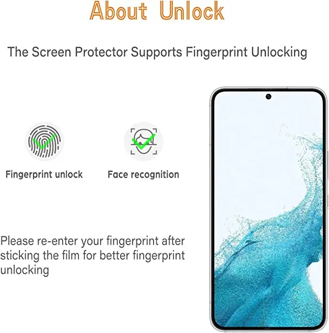 3Pcs Tempered Glass For Samsung Galaxy S21 S22 S23 Plus Screen Protectors Fingerprint Unlocking For Galaxy S21 S20 FE Glass