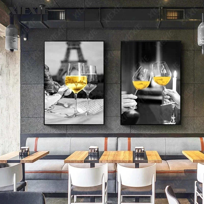 Elegant Red Wine and Glass Canvas Art - Sophisticated Wall Decor for Dining and Living Spaces