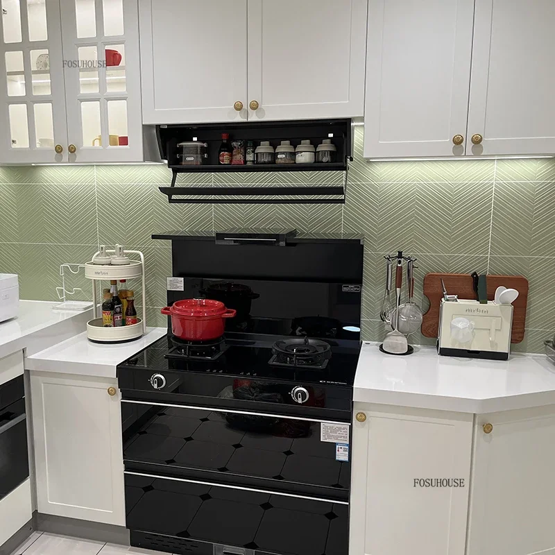Nordic Minimalist Kitchen Cabinets Home Drop-down Wall Cabinet Kitchen Furniture Multi-functional Small Folding Storage Cabinets