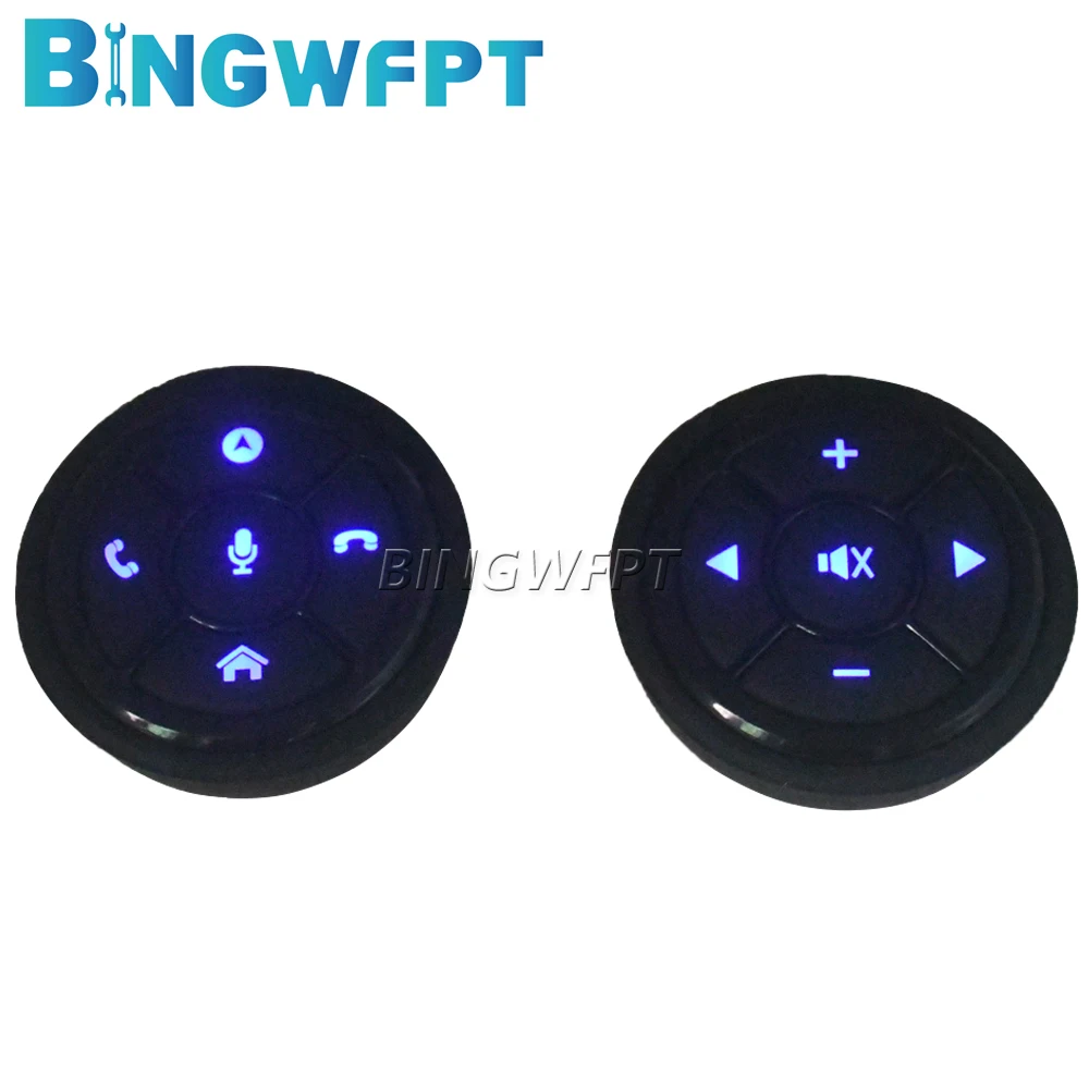 Universal Car Wireless Steering Wheel Control Button for Android Autoradio 10 Key Functions With LED Light