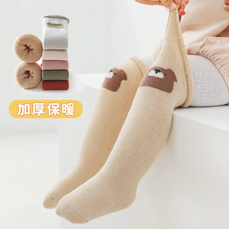 

Autumn and Winter New Wool Thickened Baby Socks Newborn Baby Stockings Boys and Girls Baby Cotton Socks