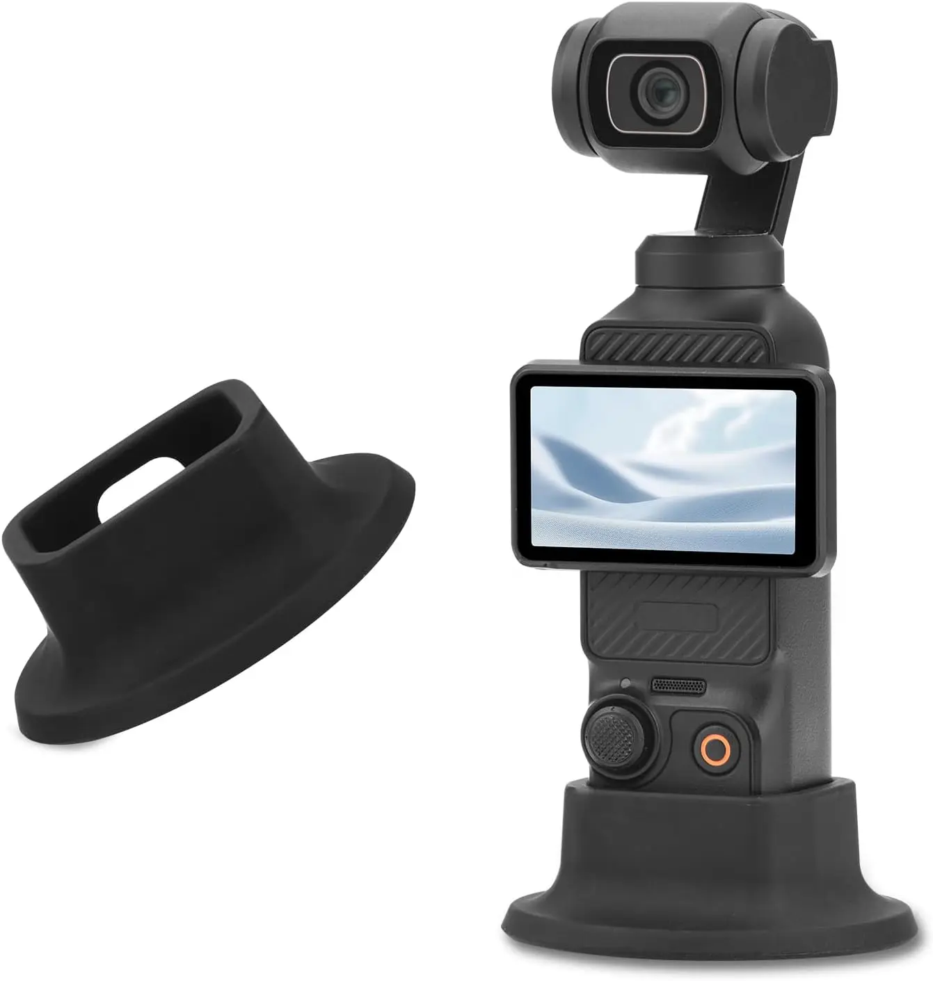 Pocket 3 Silicone Non-Slip Desktop Mount for DJI Osmo Pocket 3 With Portable Charging Opening Base OSMO Pocket 3 Accessories