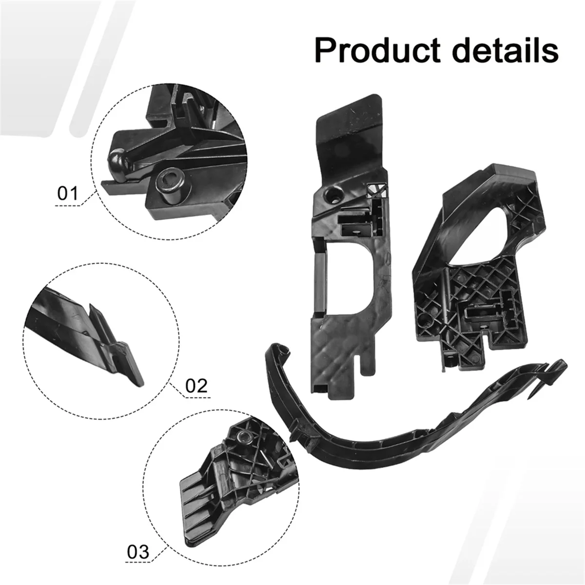 BMW X6 F15 F85 F16 F86 왼쪽 용 자동차 앞 헤드 라이트 브래킷 63117395523
