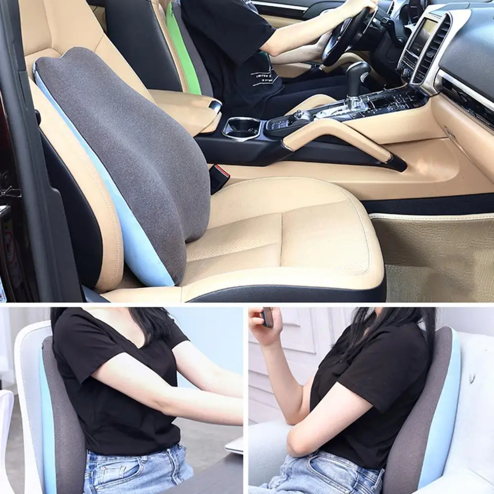 

Подушка для поддержки спины офисного кресла, эргономичная подушка для поддержки поясницы из пены с эффектом памяти для нижней спины