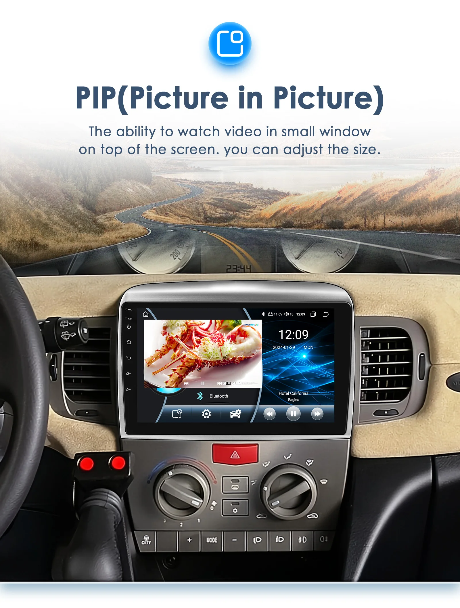 9" Hizpo 2Din Android Auto Autoradio für Lancia Ypsilon 2006 - 2011 UIS8581 Multimedia 4G BT SWC RDS DSP GPS Navigation – Detail 27