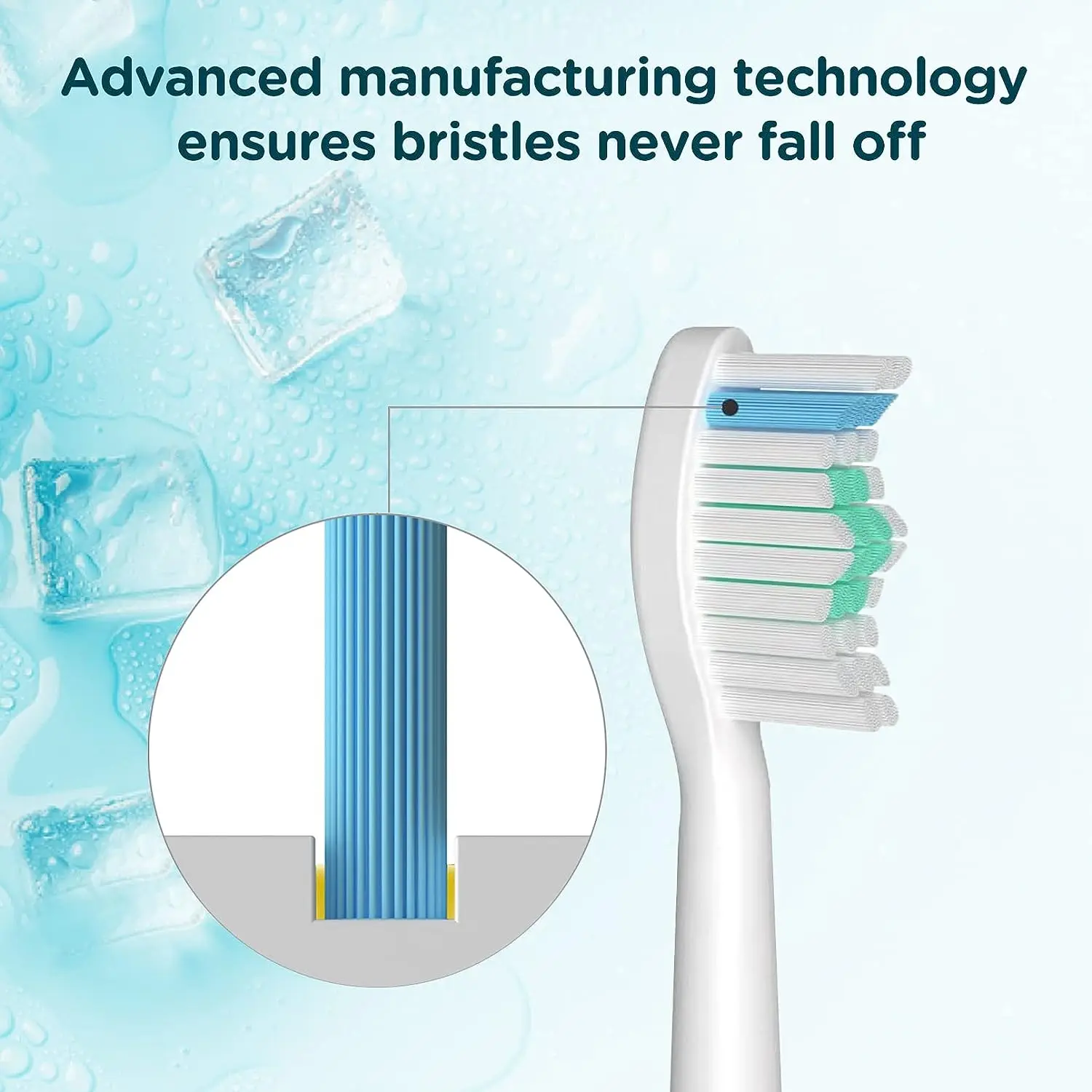 1/4/6pcs Replacement Toothbrush Heads Compatible with Philips Sonicare E-Series HX7022/66 HX7023/30 5