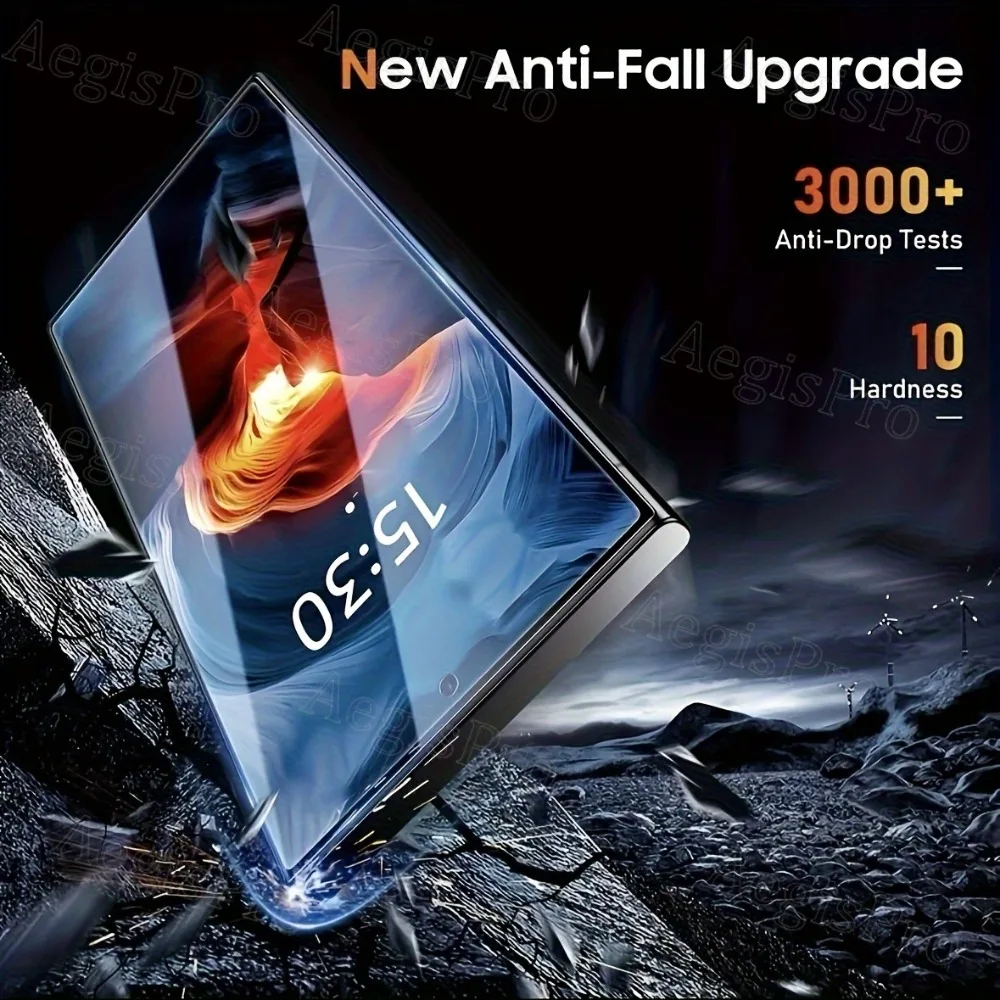 3-Piece Full Coverage Screen Protector Set with Automatic Dust Removal, 9H Hardness, and Anti-Fingerprint Features