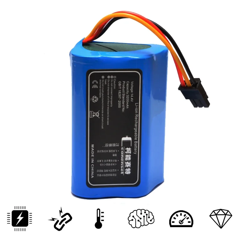 Bateria de Substituição para Liectroux B6009 Robótica Aspirador de pó Acessórios de Peças de Reposição 14.4v 3200mah - Image 6