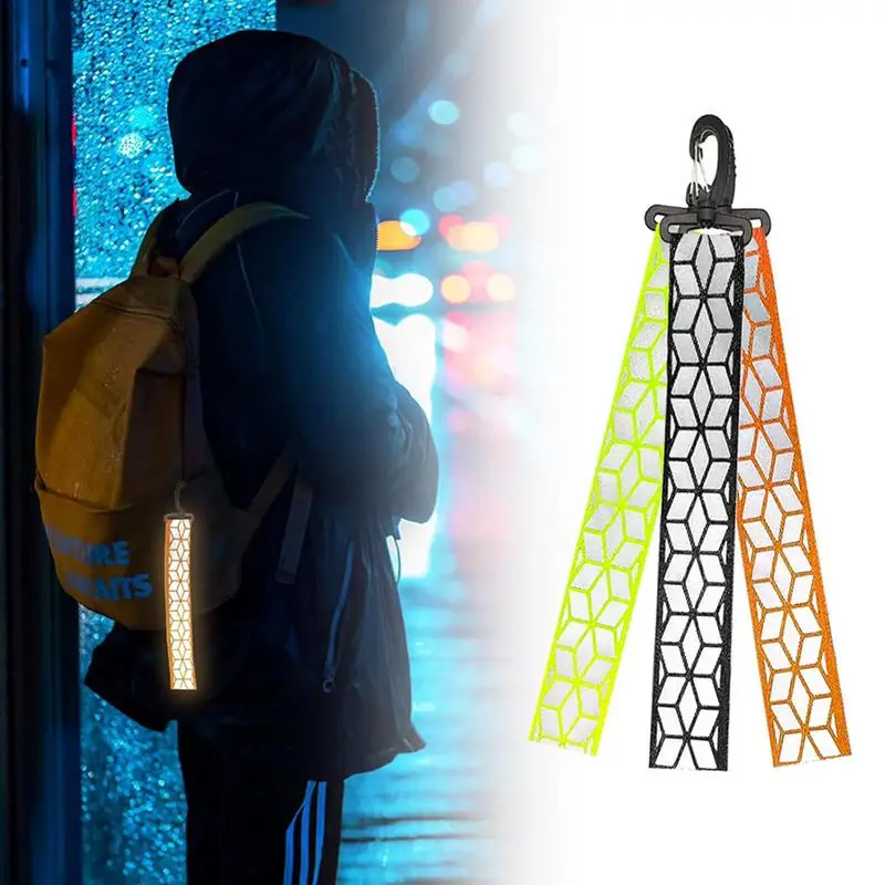 Reflective Tape Reflective Straps For Backpack Reflective Safety Keychain For Backpack Carefully Designed Safety Supplies Camping reflective tape bands bike reflective tape reflective tape