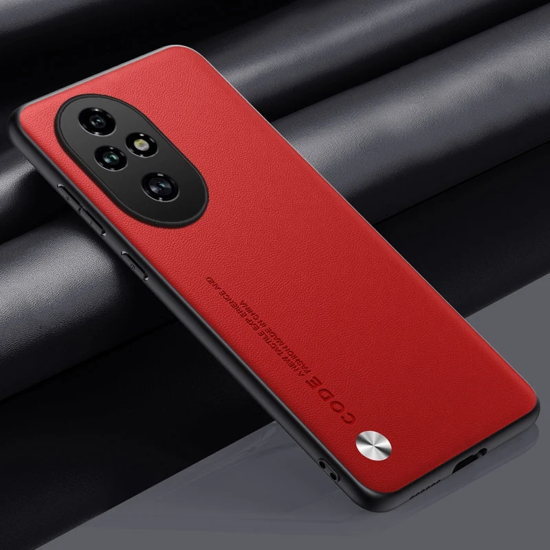 Luxury PU Leather Matte Silicone Phone Case - Full Protection Back Cover