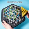 New！Geometry Chain Chess Puzzle Triangle Chess Desktop Game Rubber Band Training Family Interaction for Children Birthday Gift 4