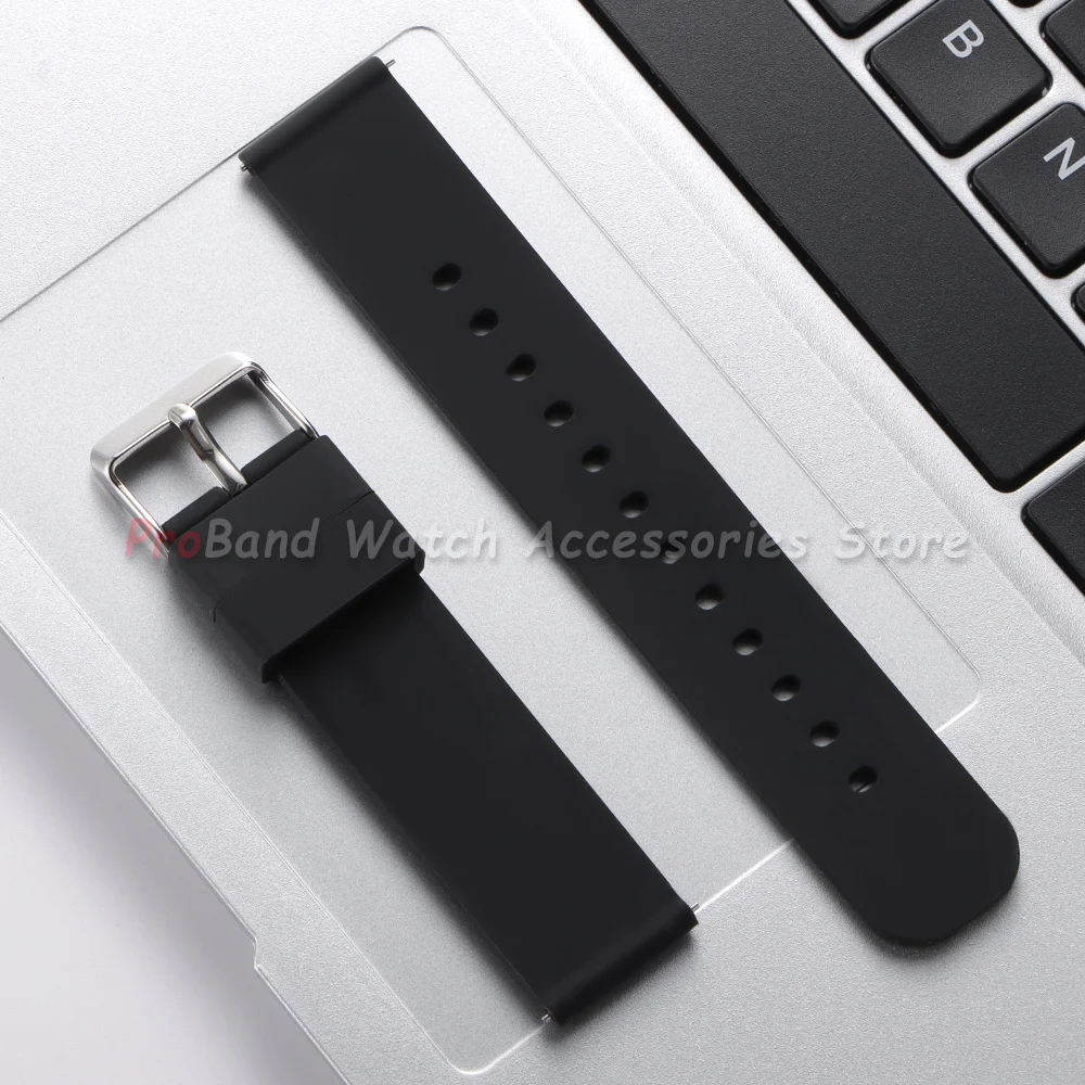 Waterproof Silicone Quick Release Watch Strap - Soft Rubber Wristband