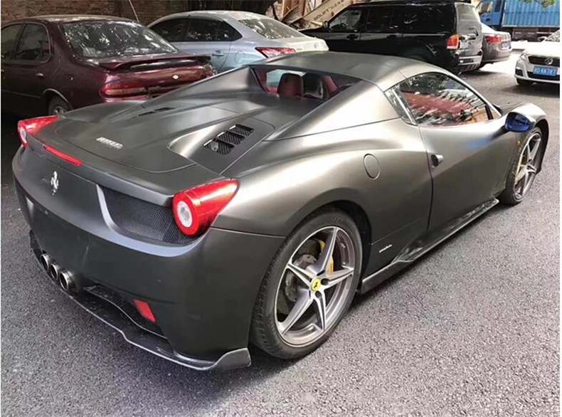 For Ferrari 458 2011-No High Quality REAL Carbon Fiber Front Lip Splitters Rear Diffuser Bumper Body Side Skirt Kit Spoiler - - Racext 52