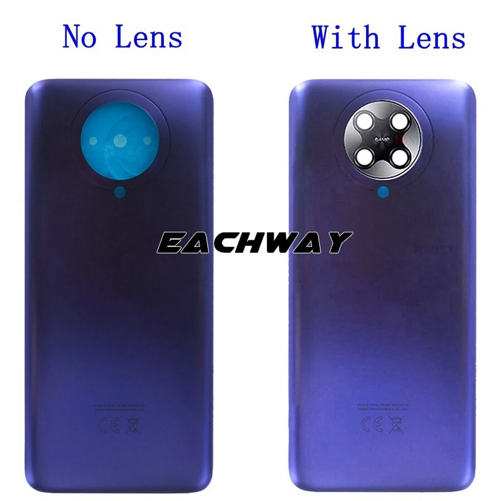 Back Battery Glass Cover Rear Housing Door Case For Xiaomi Poco F2 Pro Battery Cover Pocophone Replacement Parts phone back cover glass battery cover glass phone back cover