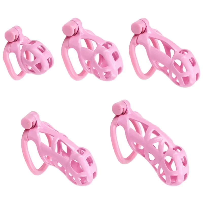 Male Chastity Cage Lock Cock Device Kit 4 Arc Penis Rings Sex Toys For Men Gay Scrotum Adult Games Sex Shop 18+ penis chastity cage chastity lock sex toy chastity cage accessory penis cock ring