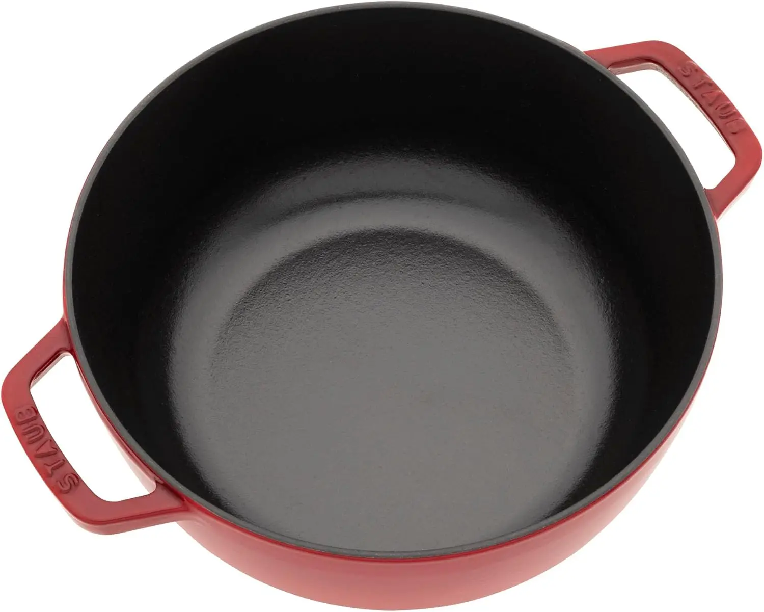 Specialty Shaped Dutch Cast Iron 3.75-qt Essential French Oven Dragon Lid-Cherry 5