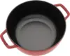 Specialty Shaped Dutch Cast Iron 3.75-qt Essential French Oven Dragon Lid-Cherry 5