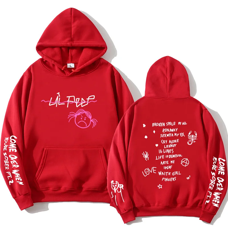 Толстовка Мужская/Женская свитшот уличная одежда в стиле хип-хоп Lil Peep |