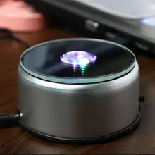 

4 LED Luminous Base Light Colorful Round Stand Base for Cocktail Crystal Glass Transparent Objects Display