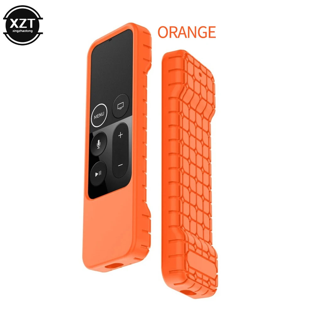 Silicone Remote Control Case for Apple TV 4K 4th Generation Siri Controller Protector Shockproof Anti-Slip Protective Cover for Silicone Remote Case Silicone Remote Cover Silicone Remote Sleeve Remote Controller Cover Silicone Case Protector