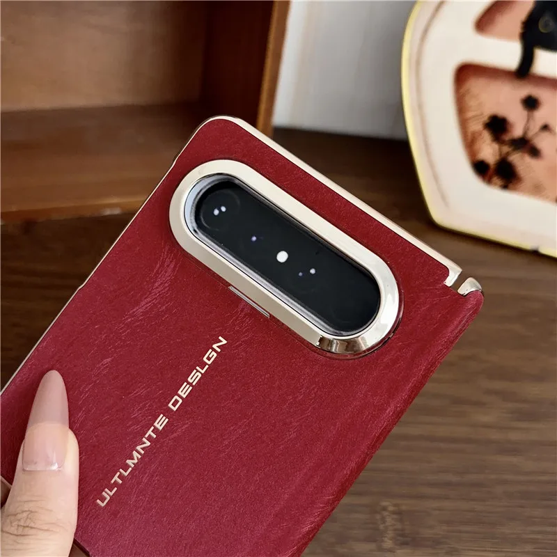 Luxury Magnetic PU Leather Anti-Fingerprint Non-Slip Phone Case