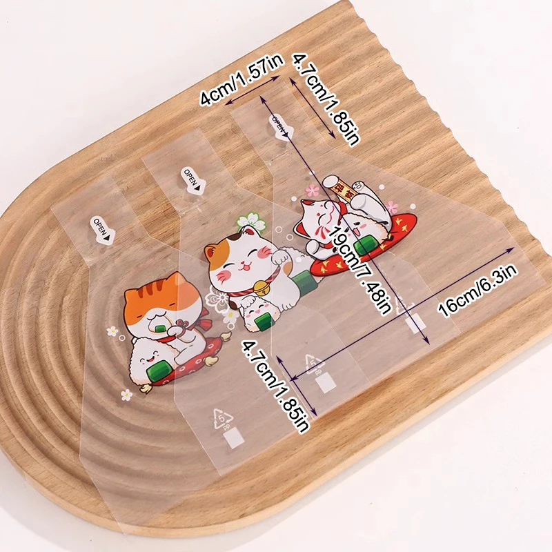 50/100Pcs 일본식 삼각형 쌀볼 일회용 포장 가방 노리 오니기리 스시 가방 스시 만들기 틀 도시락 액세서리