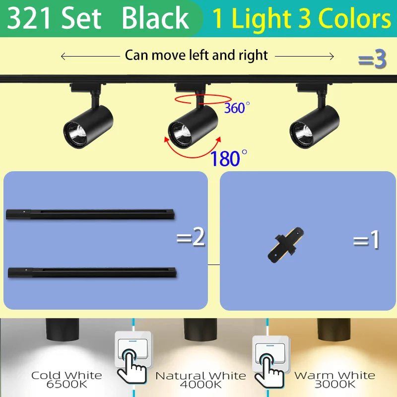 1 Set black (321)