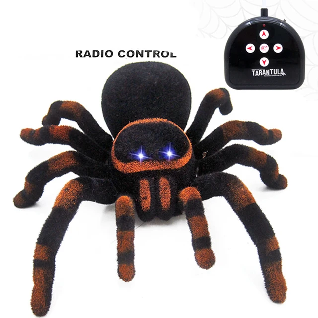 Super Big Than Hand Four-way Remote Control Spider Simulation Black Widow Tarantula Scary Electronic Crawling Insect Pet Toy 6
