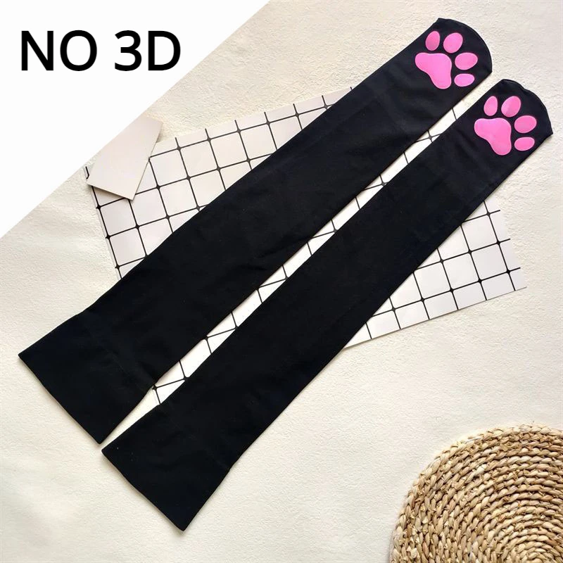 Gothic Lolita Oberschenkel Hohe Frauen Haruku Weibliche Dessous 3D Katzenklaue Lange Socken Sexy Kompression Strümpfe Herbst_voghion.com
