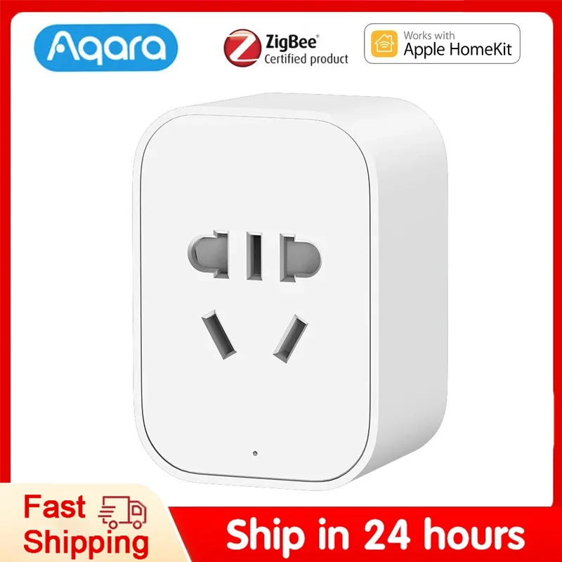 

Aqara Smart Plug T1 ZNCZ15LM Remote Control Wireless Socket Zigbee 3.0 Work For HomeKit & Aqara Home APP