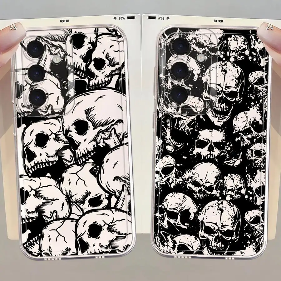Spooky Skull Art Phone Cover Case