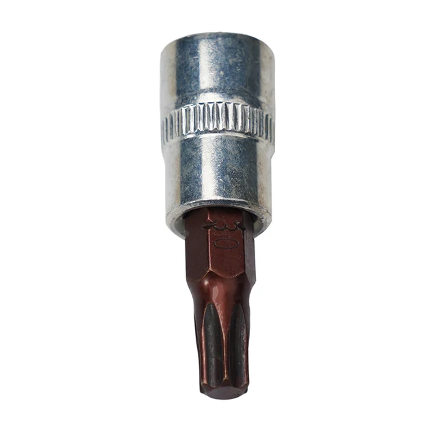 1/5PCS 1/4" Torx Screwdriver Sockets Bits Set Drive Head Screwdrivers Socket Metal Material Hand Tools Set T8-T40 tool Access 3