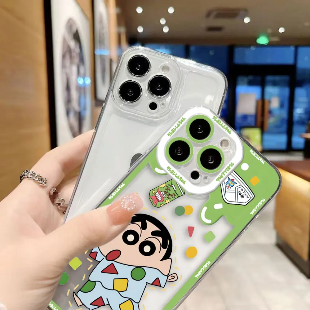 Cute C-Crayon S-Shinchan Clear Phone Case Cover