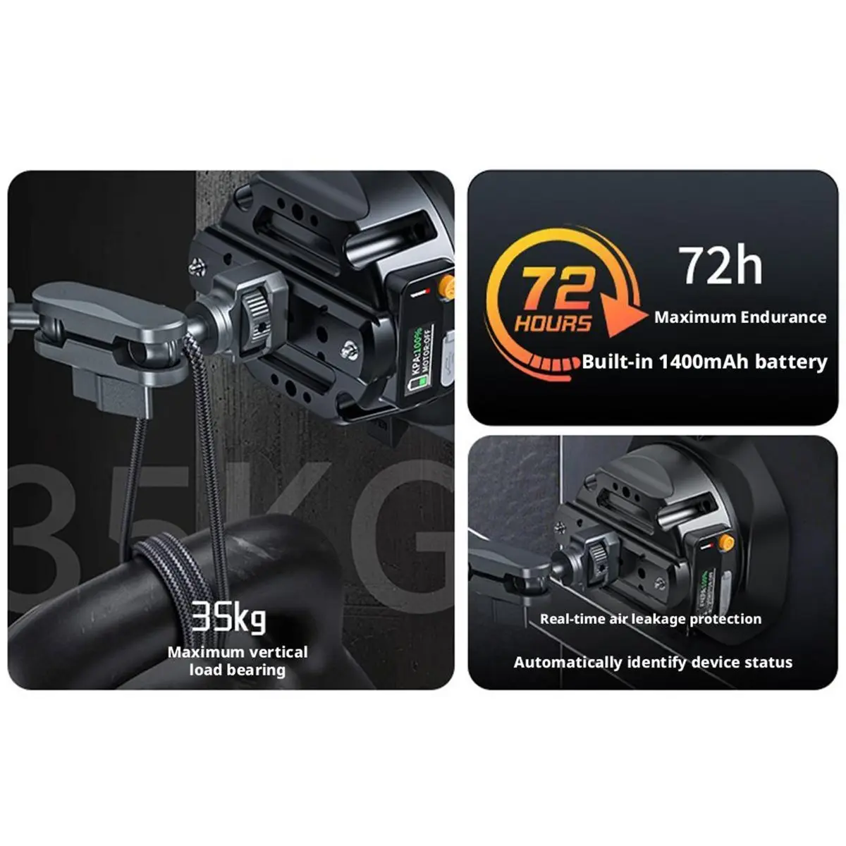 M05K 4.5인치 자동 펌프 흡착 컵 카메라 마운트 알루미늄 볼 헤드 매직 암(액션 카메라용) 임의 조립 가능
