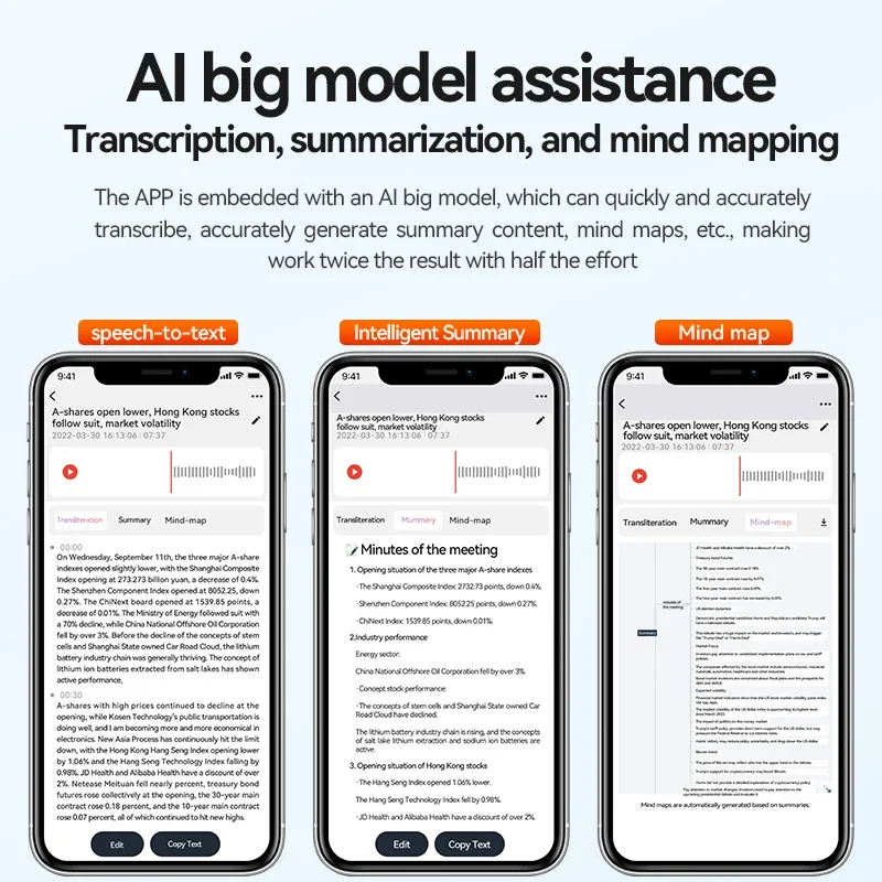 ChatGPT4 AI Powered Phone Call Mini Voice Recorder Espia APP Control Audio Translator Sound Dictaphone for IOS Android MP3Player 5