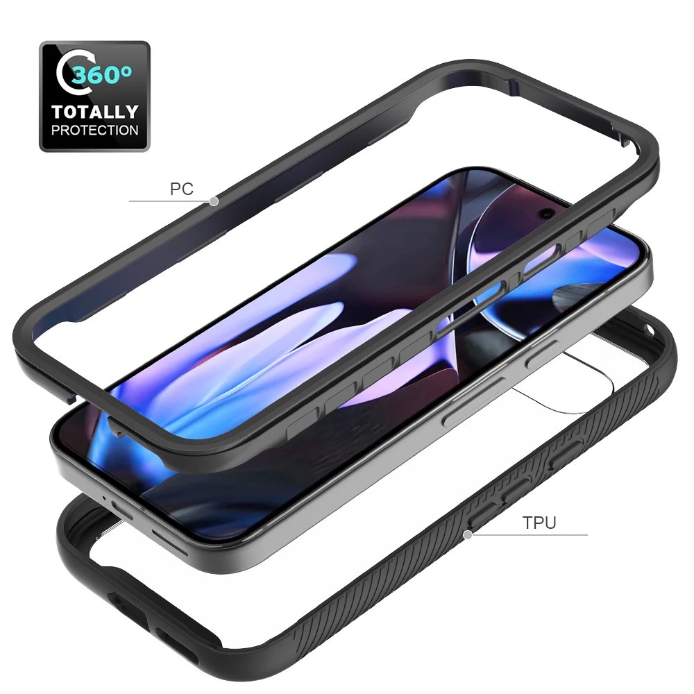 Double-Sided Drop Protection Shockproof Clear Acrylic Case