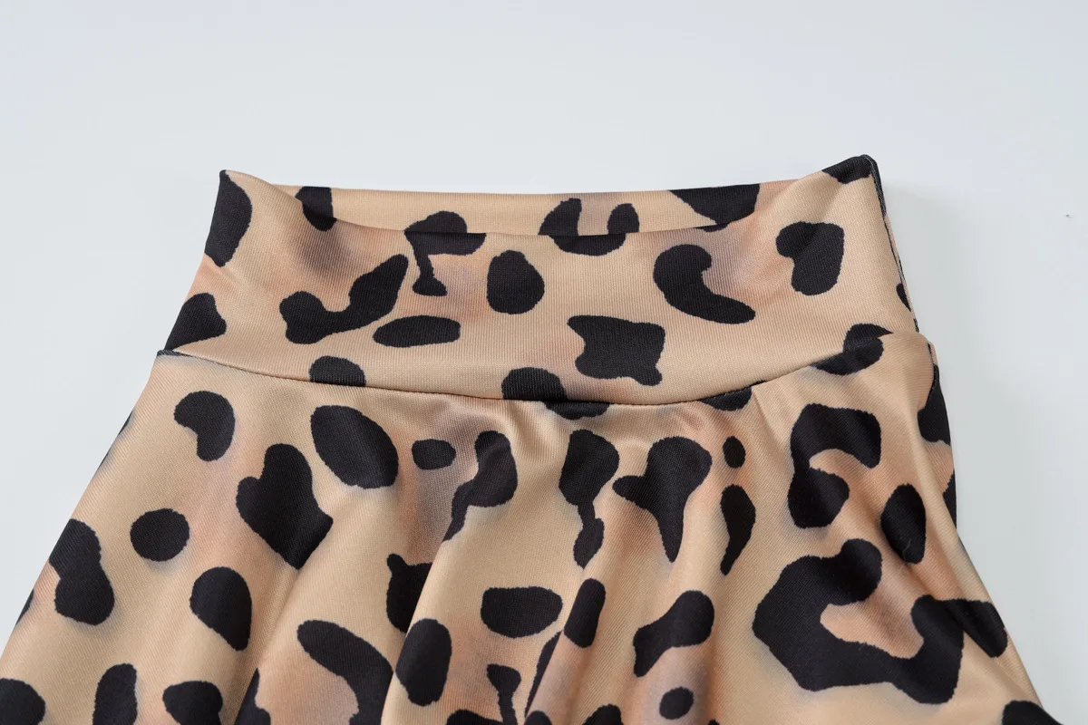 Leopard Printed Slim Long Dress Female Fashion Patchwork Contrast Elegant Long Sleeve Party Dress For Women Autumn Dress