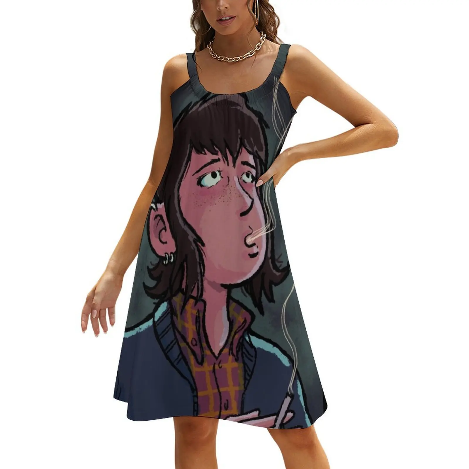 

Skinhead Girl Beach Sling Skirt bandage dress Dress for girls