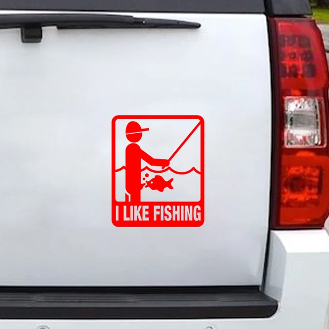 Car Stickers Funny Fishing PVC Decals I Love It When I Bend Over. Car  Decoration Stickers Waterproof Black/white, 15cm*14cm - AliExpress