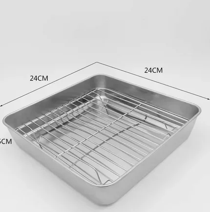 24x24cm tray and net