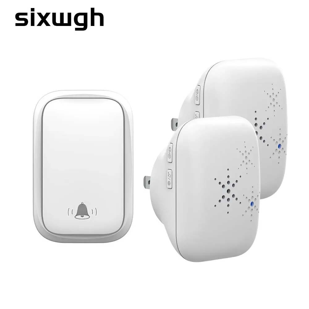 Wireless Doorbell Battery Free EU US UK Plug Waterproof Home Wireless Buzzer Welcome