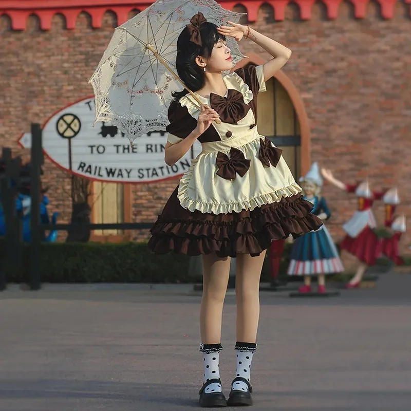 Maid Costume Cos Costume Lolita Soft Girl Dress Anime Heavy Industry Maid Lolita Short Skirt