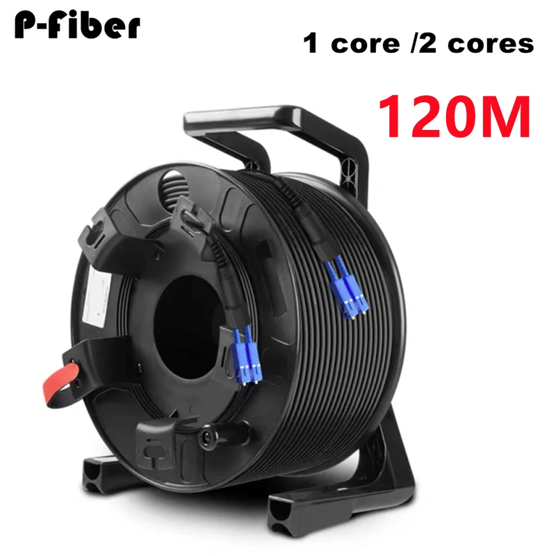 

Наружный патчкорд 120 м, 1 ядро, 2 ядра, армированный с катушкой PCD235 LC SC FC одномодовым SM TPU 3,0 мм, водонепроницаемый перемычка из оптического волокна