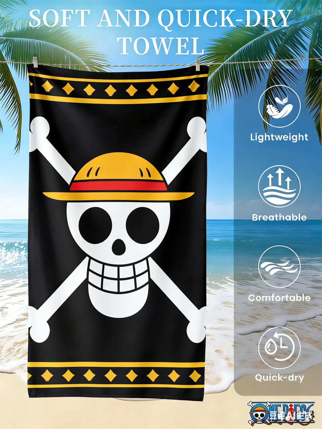 One Piece Pirate Themed PTTT0704 Beach Towel 6 - One Piece Store Sc1b21029268f4c2eb2dec23b25d911daL - One Piece Store