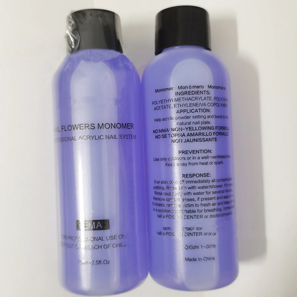 Professional Acrylic Odorless Nail Monomer Oil Bottle Shaped Crystal Liquid Powder Carving Dipping Manicure Supplies 120/75Ml #9 nail powder,nail acrylic liquid,acrylic nail powder,nail kit
