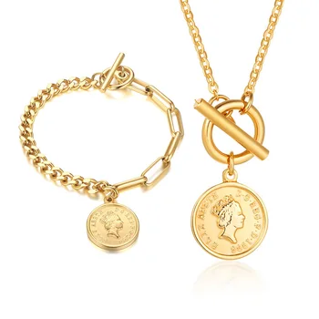 Elizabeth Coin Charm Bracelet