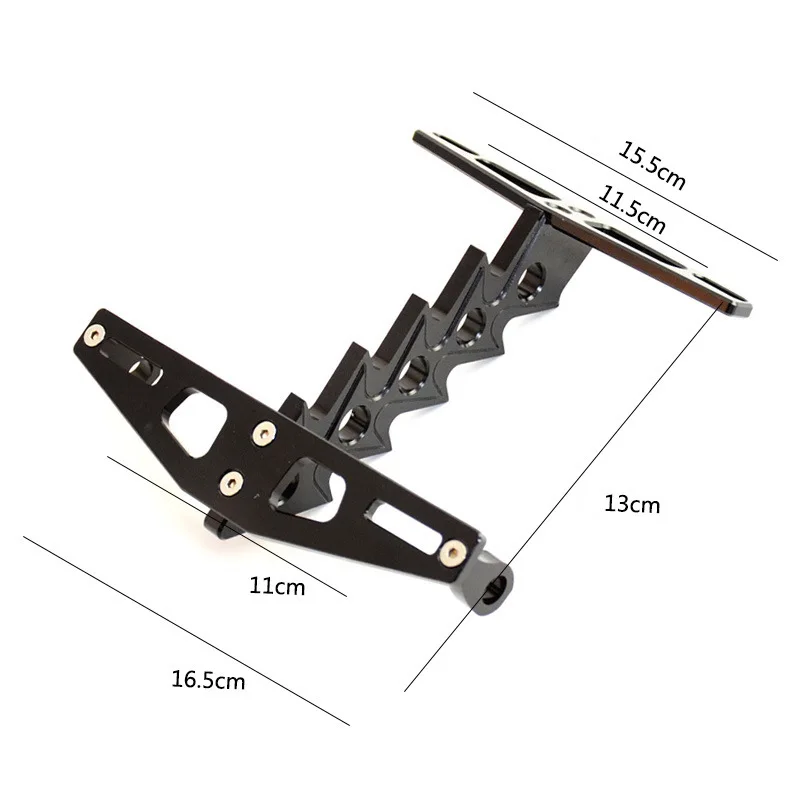 

Motorcycle Refitting General Accessories License Plate Frame Aluminum Alloy Universal CNC Rear Holder Bracket