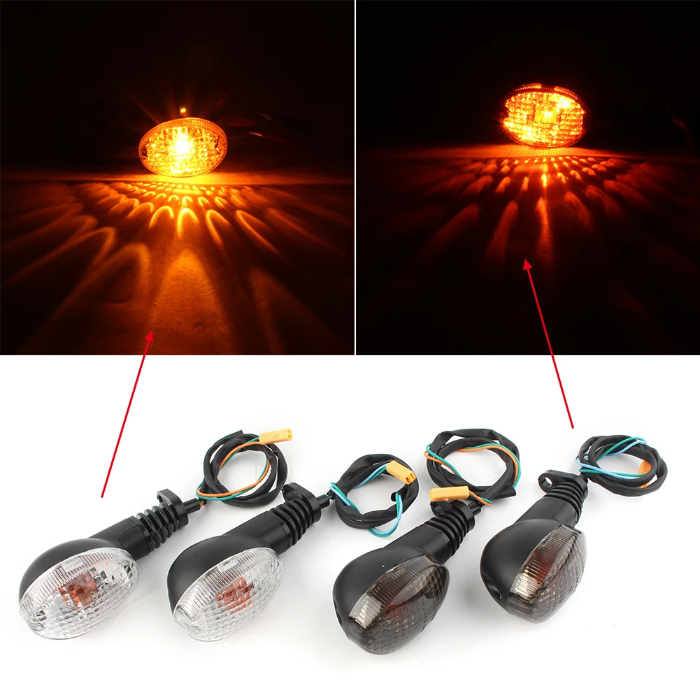 

2Pcs Front/Rear Motorcycle Turn Signal Light Indicator Lamp For KAWASAKI NINJA 250R KLX250SF KLX250S VN650